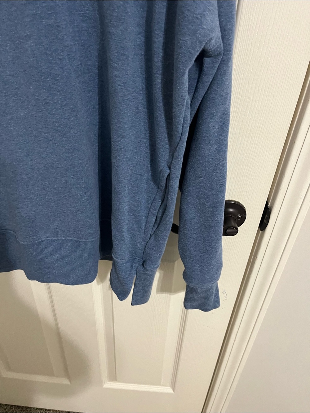 Kirkland Signature Heathered Slate Blue Crewneck Sweatshirt - Picture 2 of 4